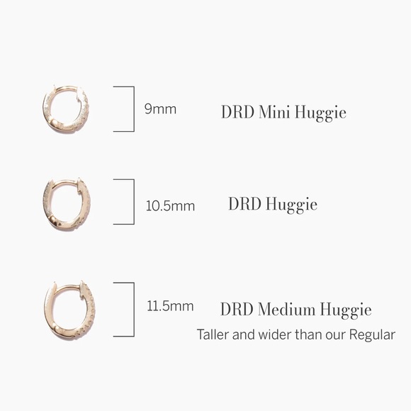✨ Dana Rebecca Designs DRD White Gold Diamond Huggies! (Second pair) ✨ - Picture 4 of 11